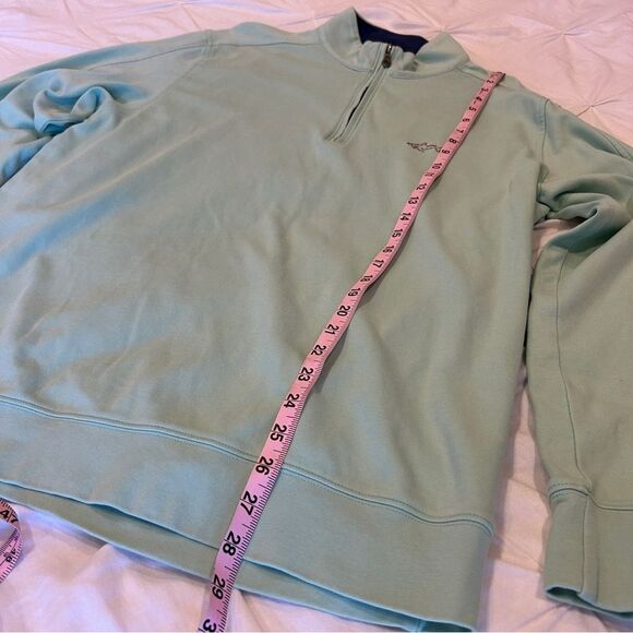 Greg Norman Male's Mint Green Quarter Zip up Golf Pullover Size Large/Grande - Picture 7 of 9